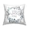 Stupell Industries Sweet Home Greeting Blue Eucalyptus Botanicals Throw Pillow, 18" x 18"